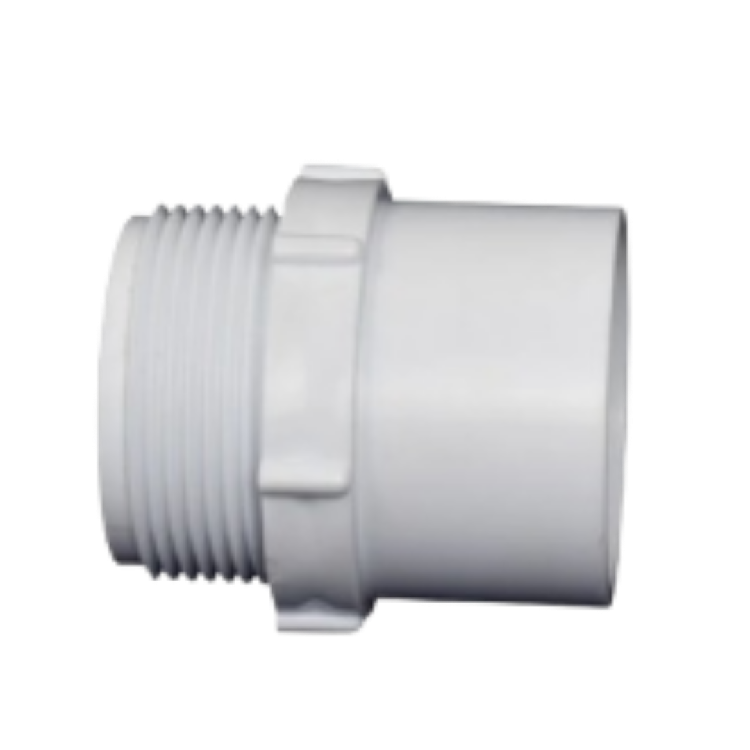 40mm Male Adaptor - White