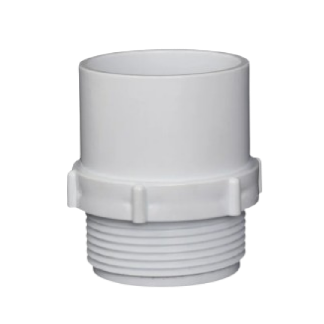 40mm Male Adaptor - White