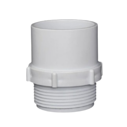 40mm Male Adaptor - White