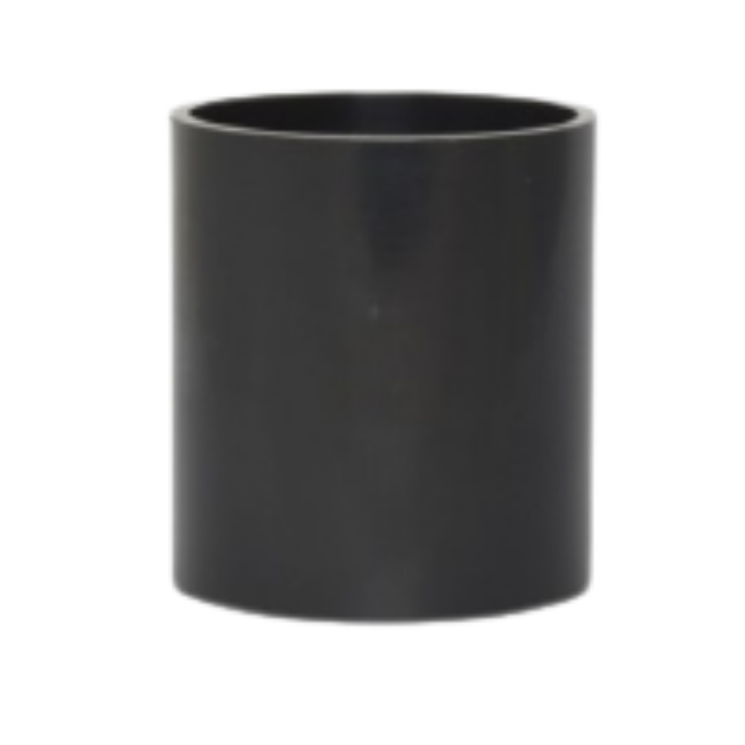 50mm Straight Connector Black